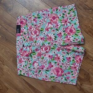 NWT Kut Patterned High Rise Trouser Shorts